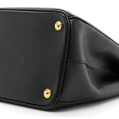 Prada Saffiano Medium Galleria Double Zip Tote Black 9 of 22
