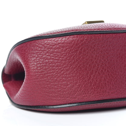 Chloe Grained Lambskin Nano Drew Shoulder Bag Wine Purple 5 of 9