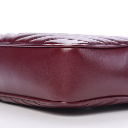Saint Laurent Calfskin Matelasse Monogram Lou Camera Bag Dark Legion Red 9 of 10