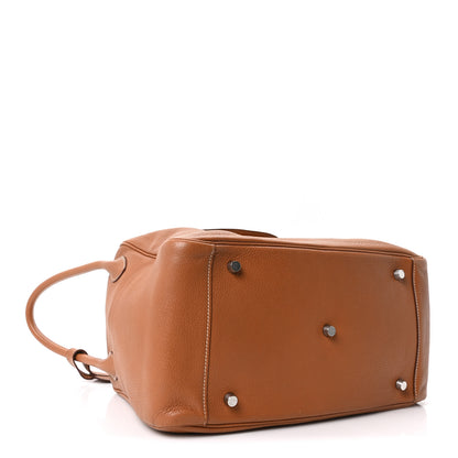 Hermes Taurillon Clemence Lindy 34 Gold 4 of 10
