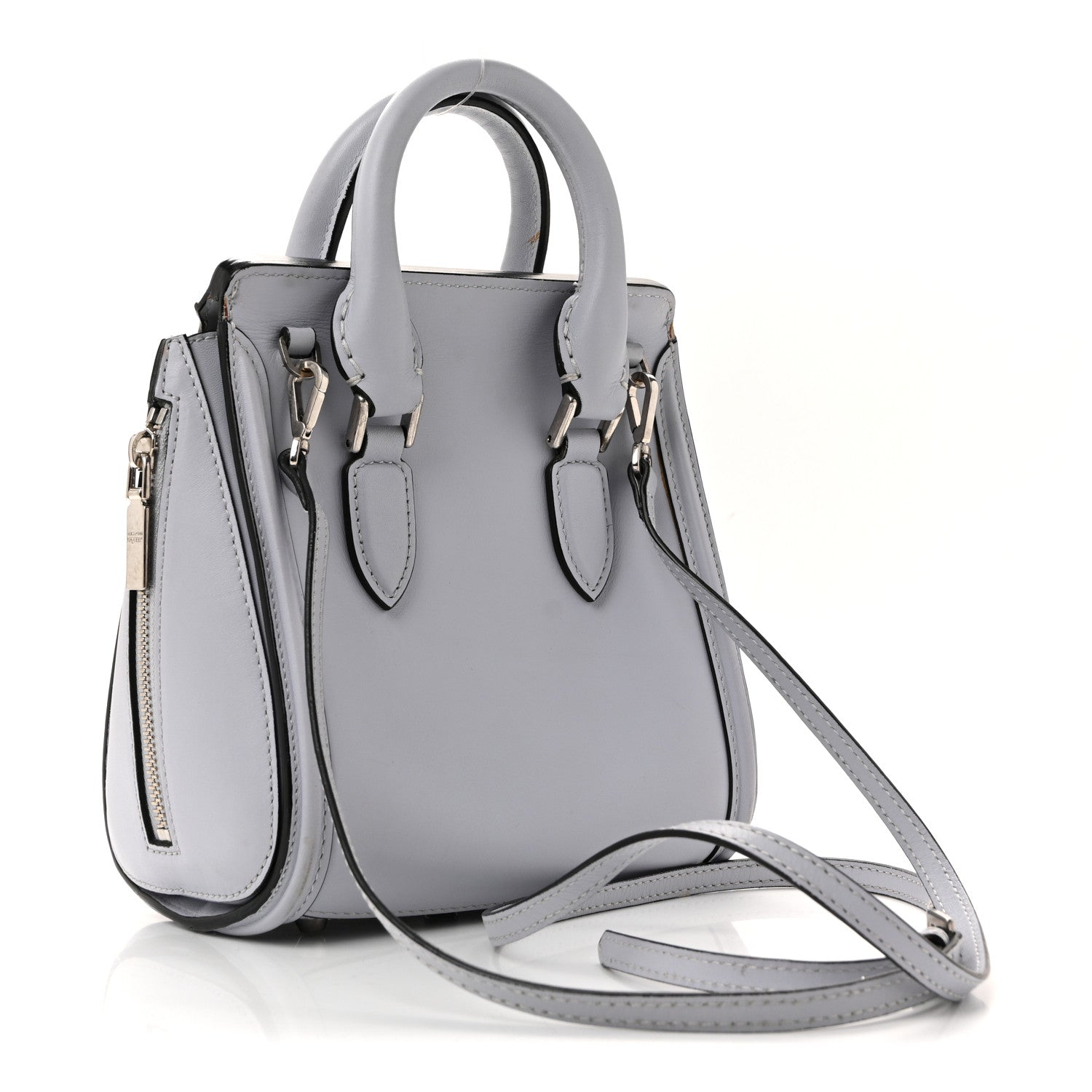 Alexander McQueen Calfskin Mini Heroine Light blue 3 of 19