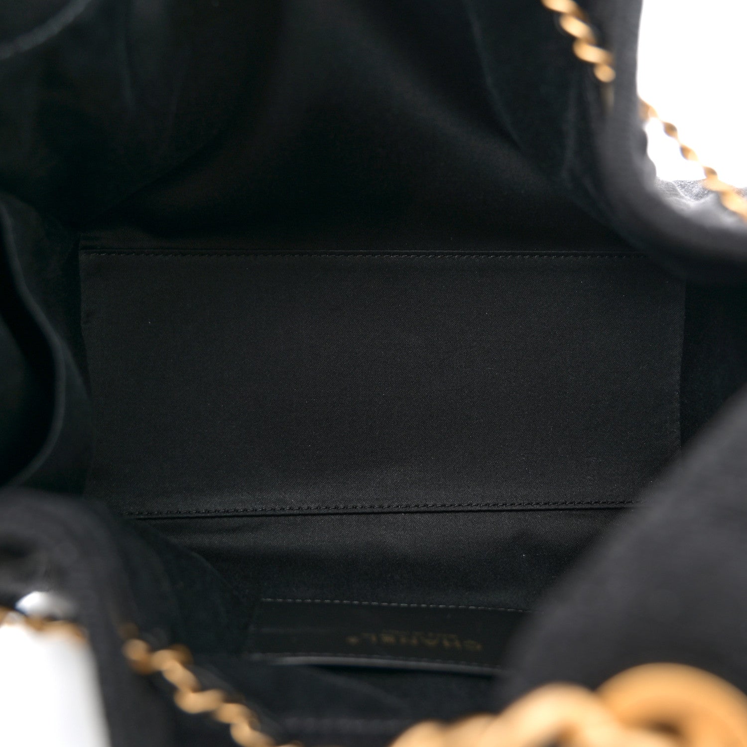 Chanel Washed Denim Quilted Small Chanel 25 Handbag Black 5 of 10