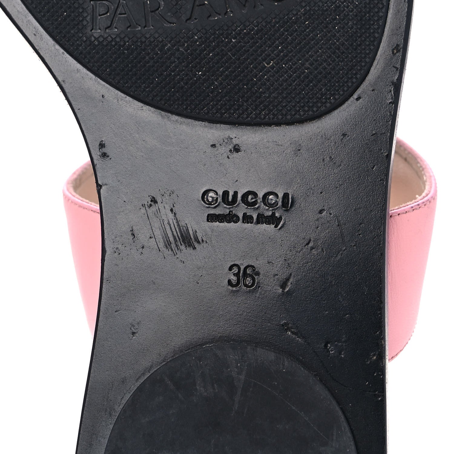 Gucci Calfskin GG Marmont Thong Sandals 36 Wild Rose 6 of 9