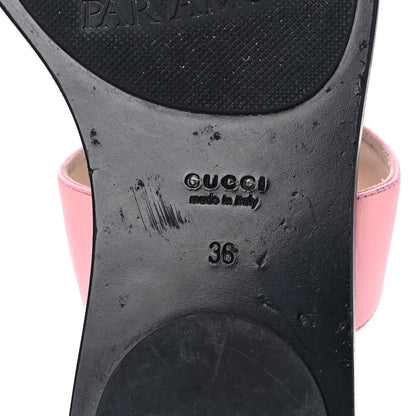 Gucci Calfskin GG Marmont Thong Sandals 36 Wild Rose 6 of 9