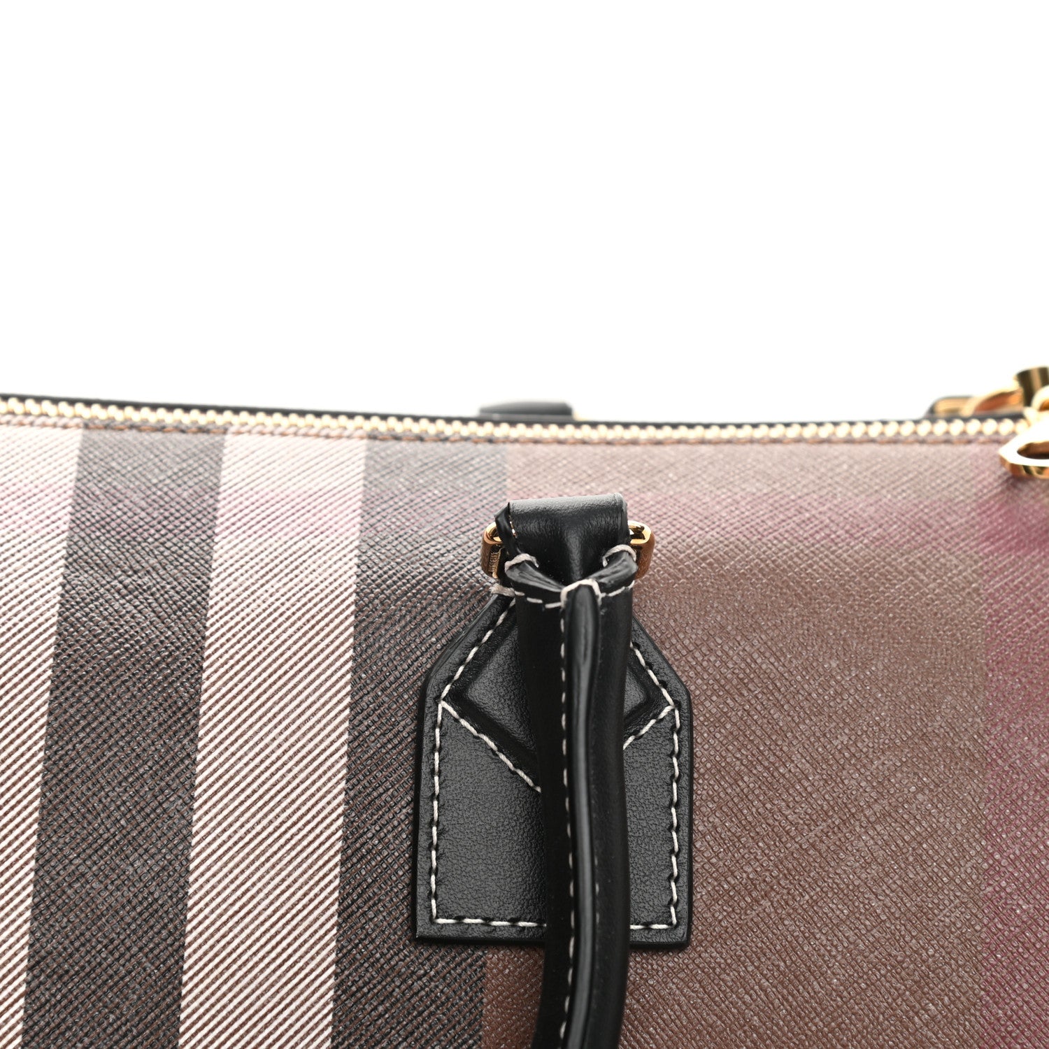 Burberry E-canvas Check Bowling Bag Dark Birch Brown 11 of 11