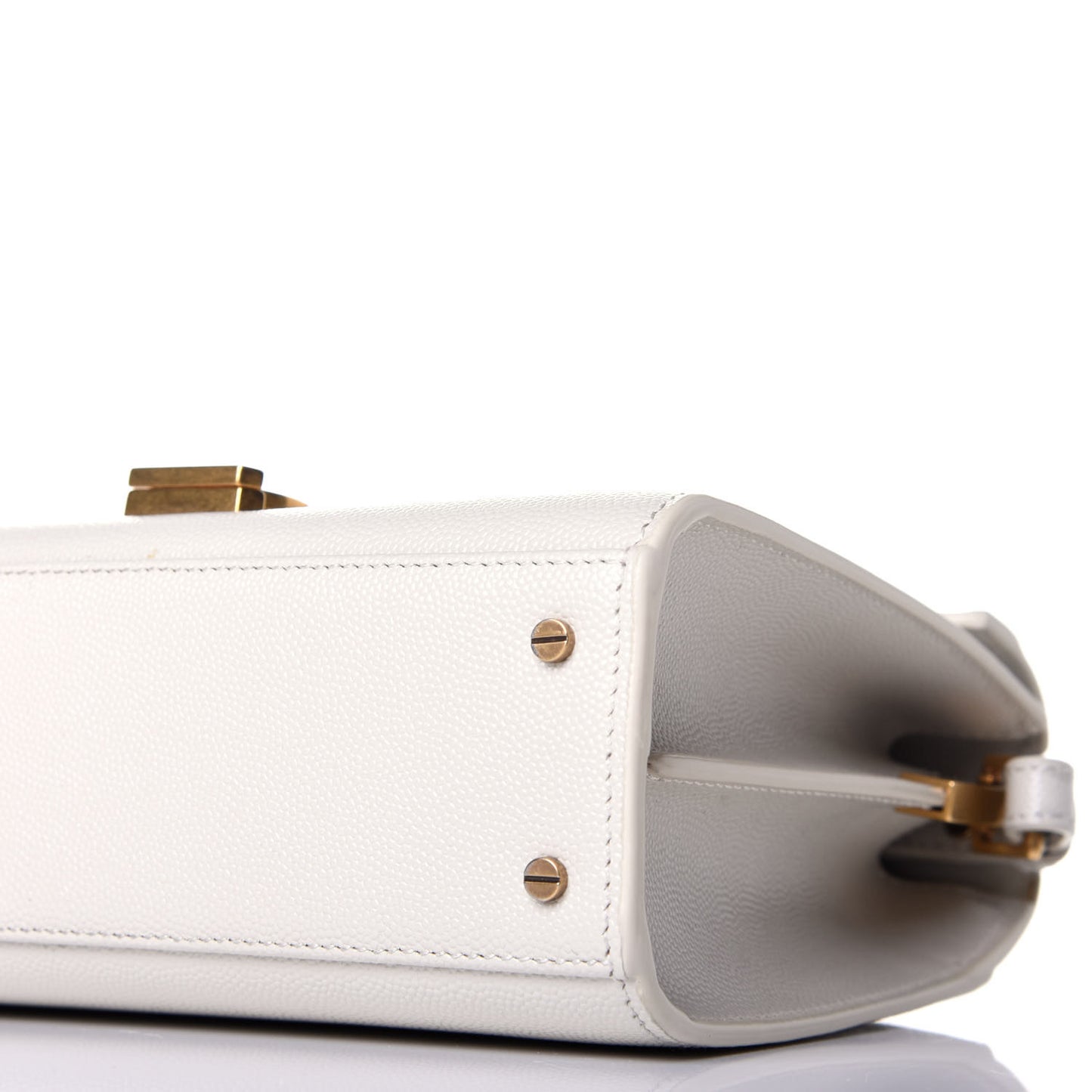 Grain de Poudre Mini Classic Monogram Cassandra Top Handle Crema Soft Rouge Legion