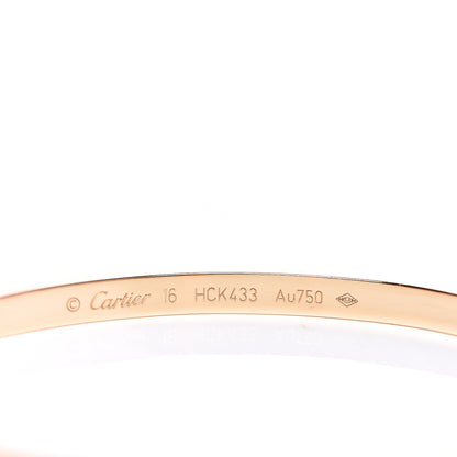 Cartier 18K Yellow Gold 6 Diamond Small LOVE Bracelet 16 3 of 4
