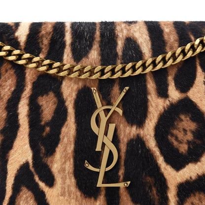 Saint Laurent Calf Hair Monogram Chain Wallet Leopard 12 of 12