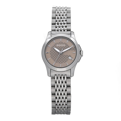 Gucci Stainless Steel 27mm G-Timeless Quartz Watch Brown 1 of 5
