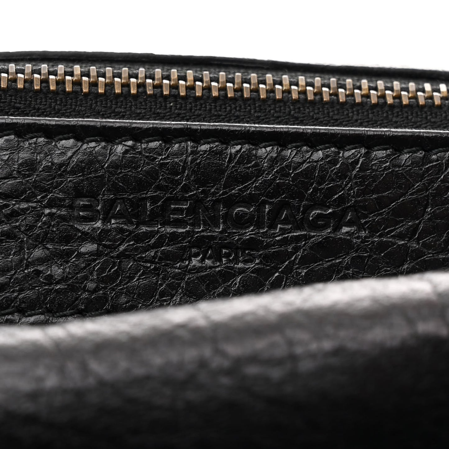Agneau Classic Hardware Envelope Strap Clutch Black
