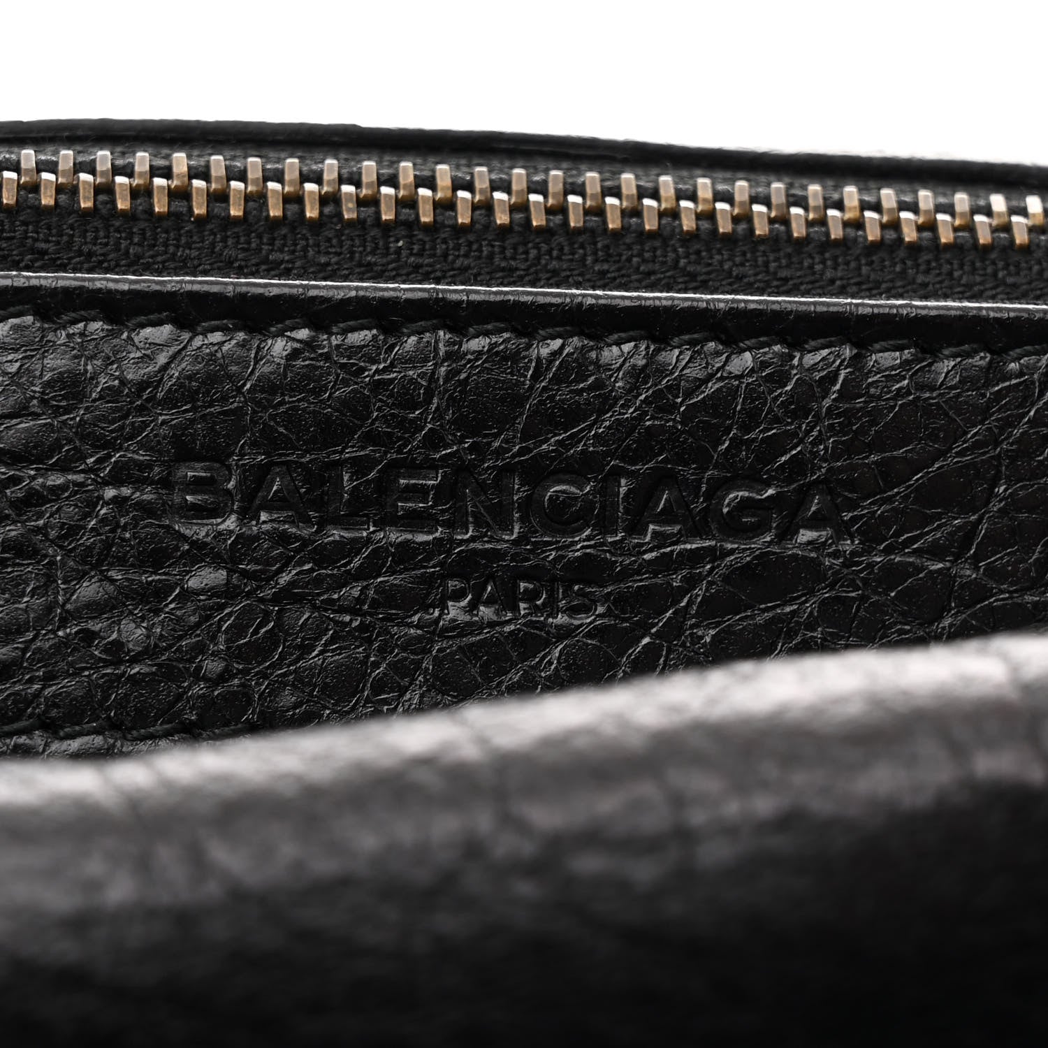 Balenciaga Agneau Classic Hardware Envelope Strap Clutch Black 7 of 11