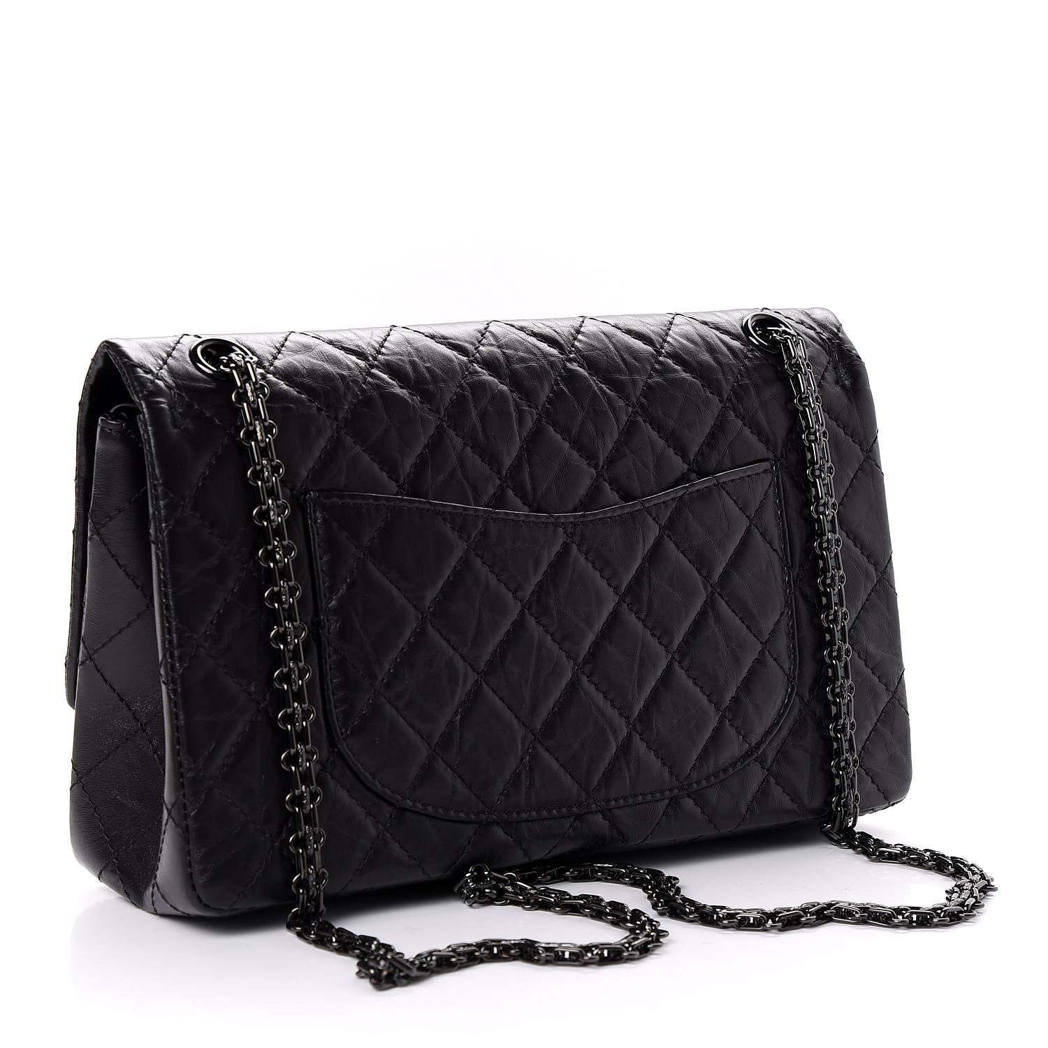 Chanel Aged Calfskin Quilted 2.55 Reissue 226 Flap So Black 4 of 11