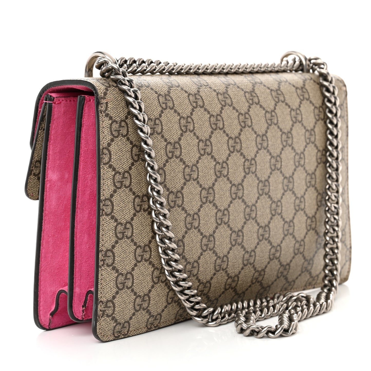 GG Supreme Monogram Small Dionysus Shoulder Bag Pink