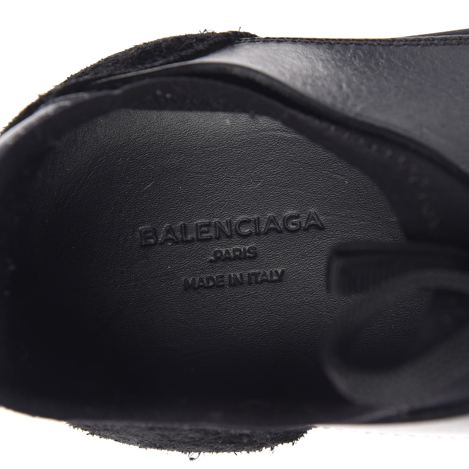 Balenciaga Mesh Calfskin Neoprene Mens Race Runner Sneakers 44 Black Red 9 of 10