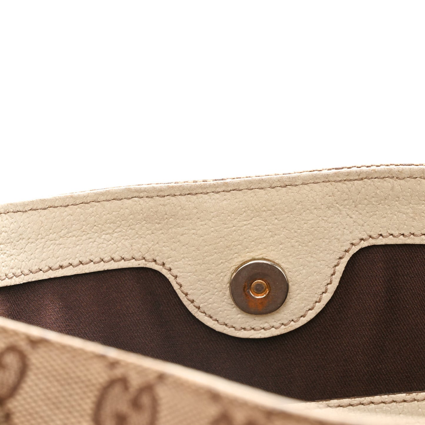 Monogram Medium Charmy Shoulder Bag Off White