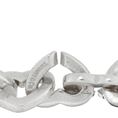 Tiffany Sterling Silver 18K Yellow Gold Heart Links Bracelet 3 of 3
