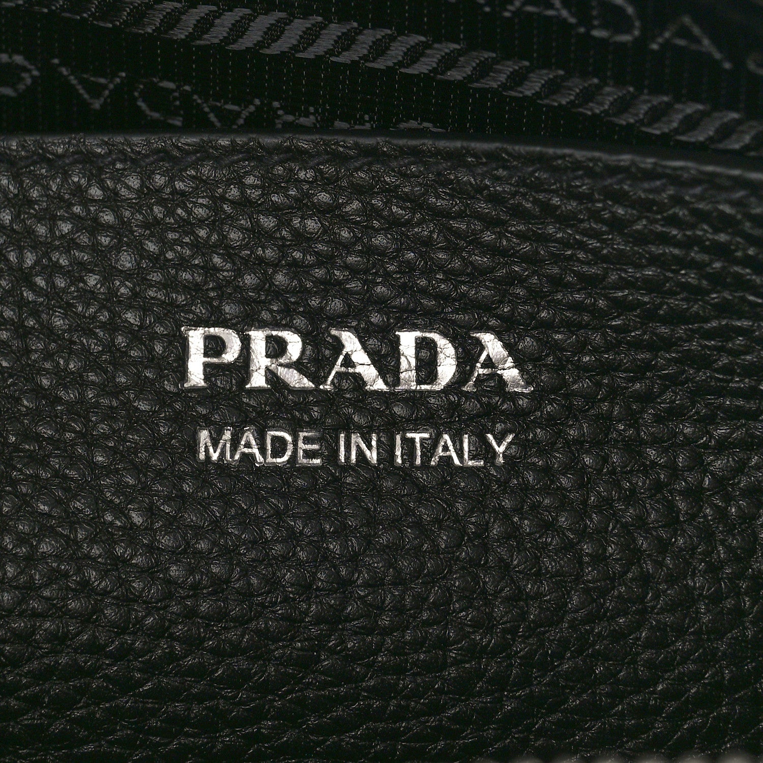 Prada Vitello Daino Soft Medium Double Zip Shoulder Bag Black 7 of 9