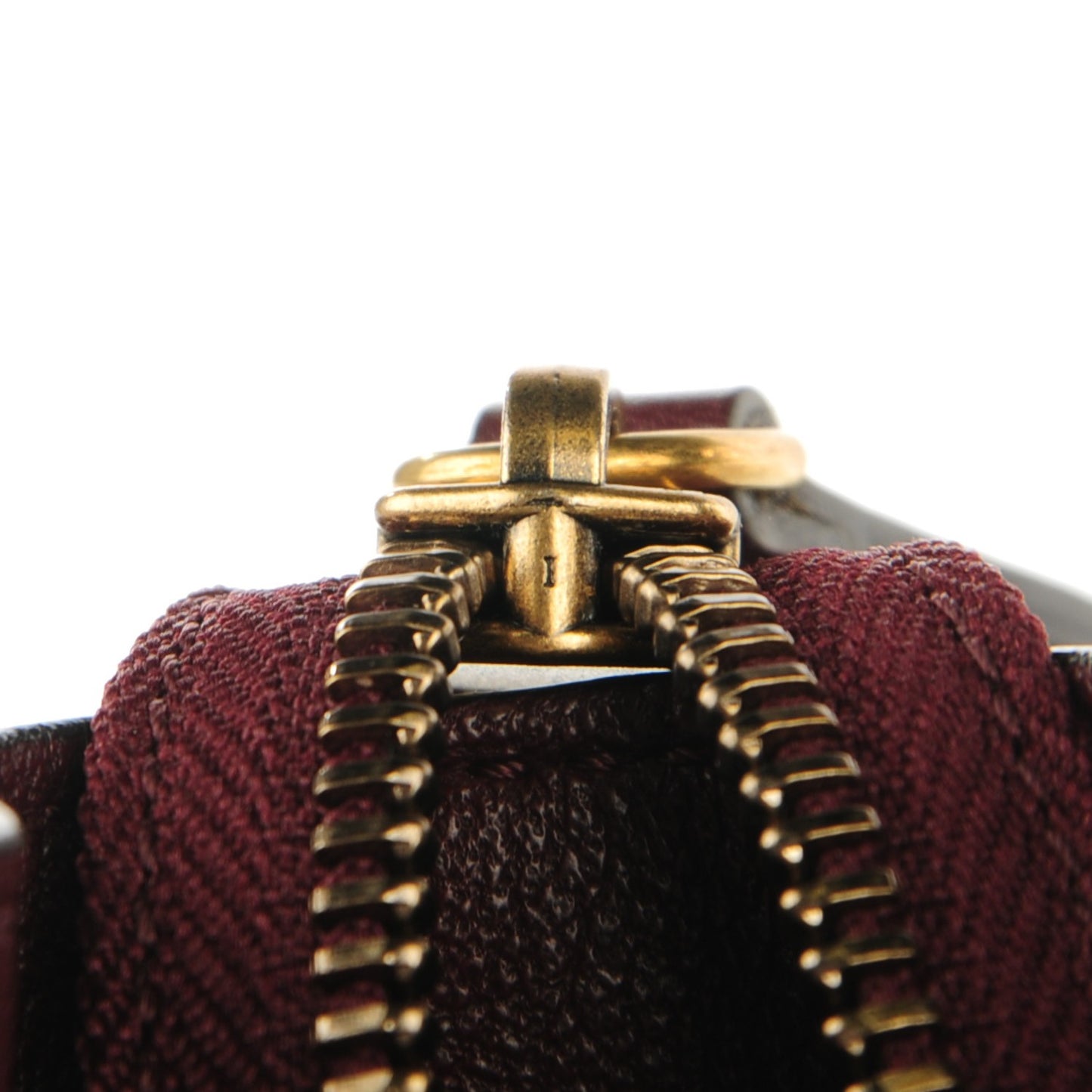 Smooth Calfskin Goatskin Nano Luggage Burgundy