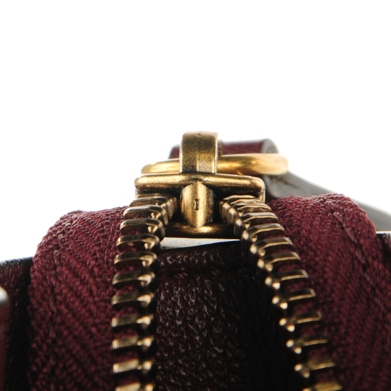 Celine Smooth Calfskin Goatskin Nano Luggage Burgundy 13 of 16