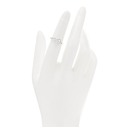 Tiffany Sterling Silver Elsa Peretti Open Heart Ring 49 5 2 of 4