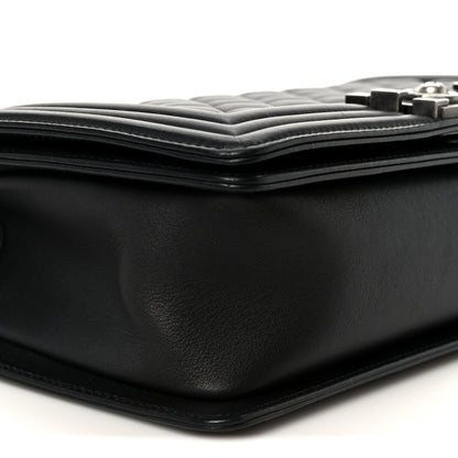 Chanel Lambskin Quilted Medium Boy Flap Black 9 of 10