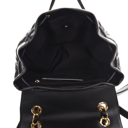 Chanel Calfskin Chevron Quilted Small Urban Spirit Backpack Black 5 of 8