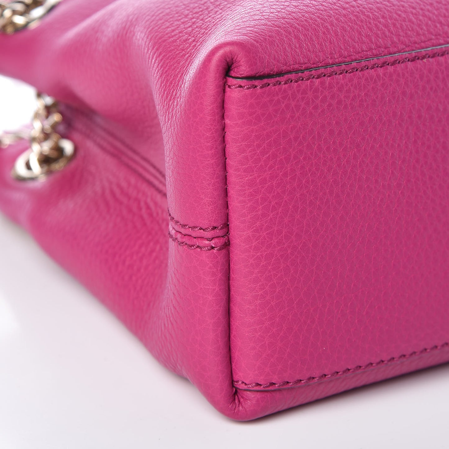 Cellarius Calfskin Small Soho Chain Shoulder Bag Bright Bouganville