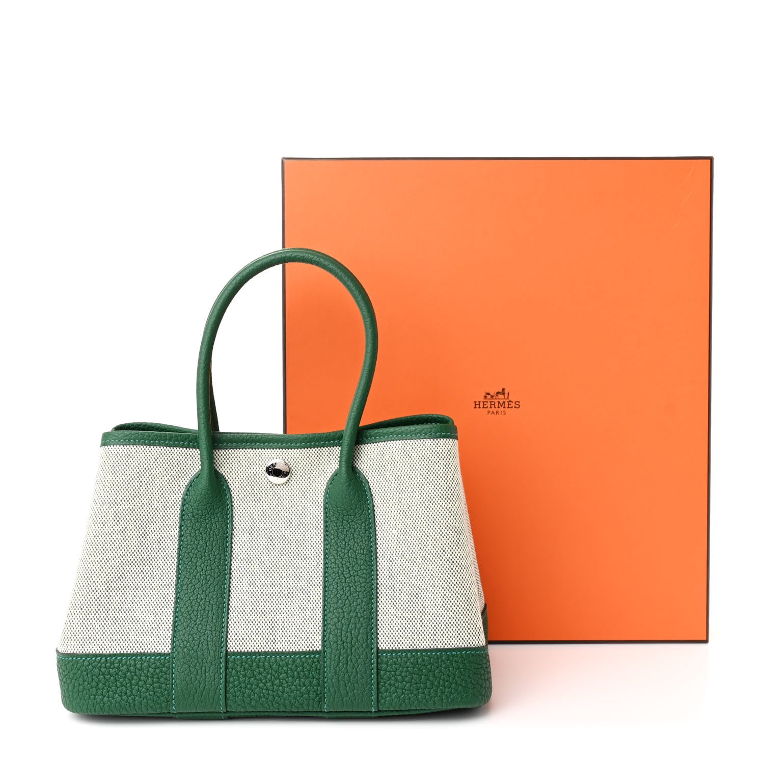 Hermes H Viking Negonda Neo Garden 23 Ecru Vert Moyen 11 of 11
