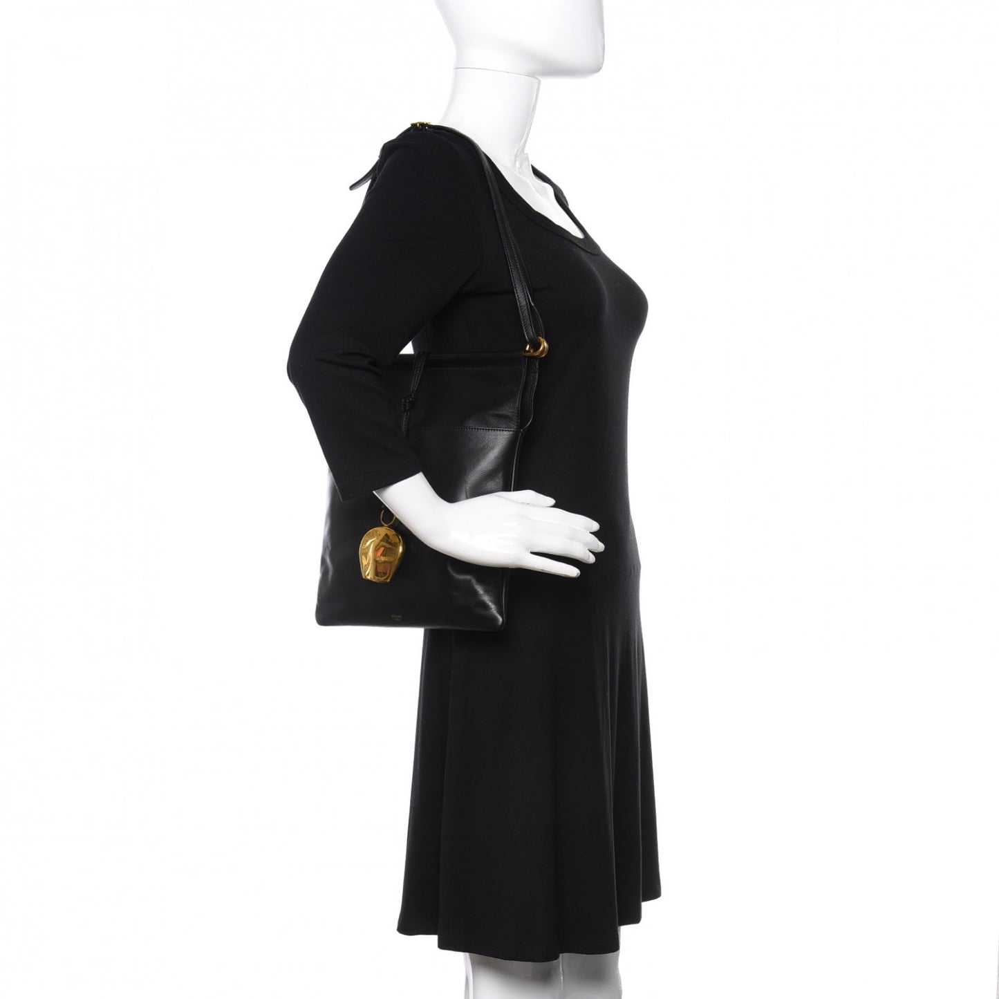 Lambskin Shoulder Bag Black