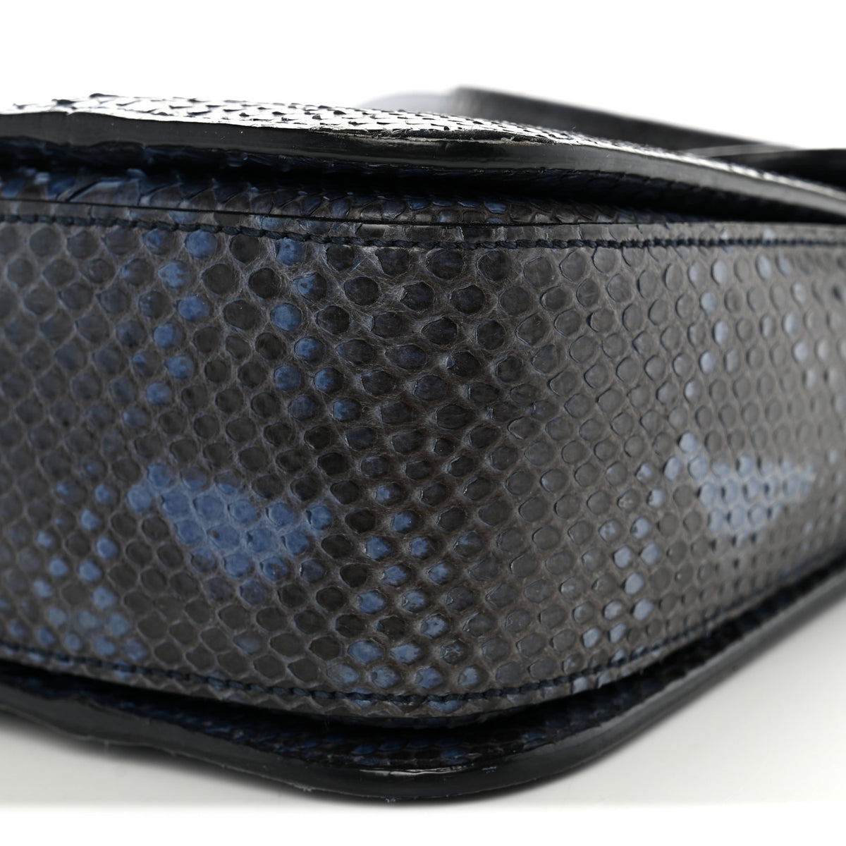 Gucci Snakeskin Small Jackie Shoulder Bag Blue 10 of 14