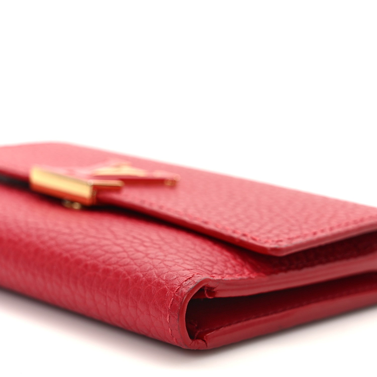Louis Vuitton Taurillon Capucines Compact Wallet Rubis 8 of 9