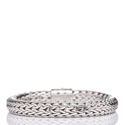 John Hardy Sterling Silver Diamond 7.5mm Classic Chain Bracelet 3 of 4