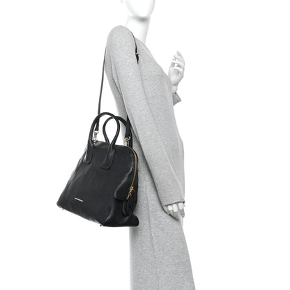 Burberry London Grainy Calfskin Greenwood Bowling Bag Black 2 of 11