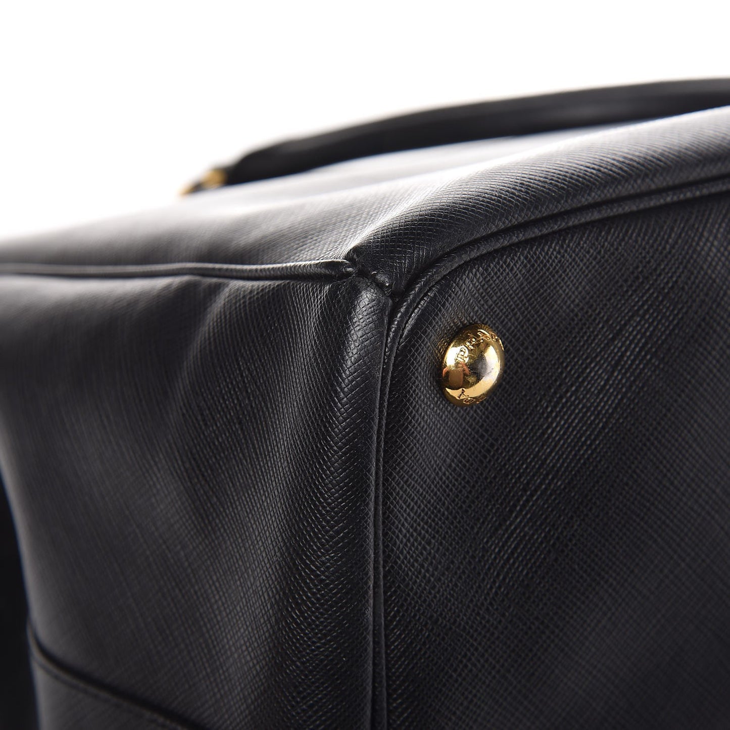 Saffiano Lux Extra Large Galleria Double Zip Tote Black
