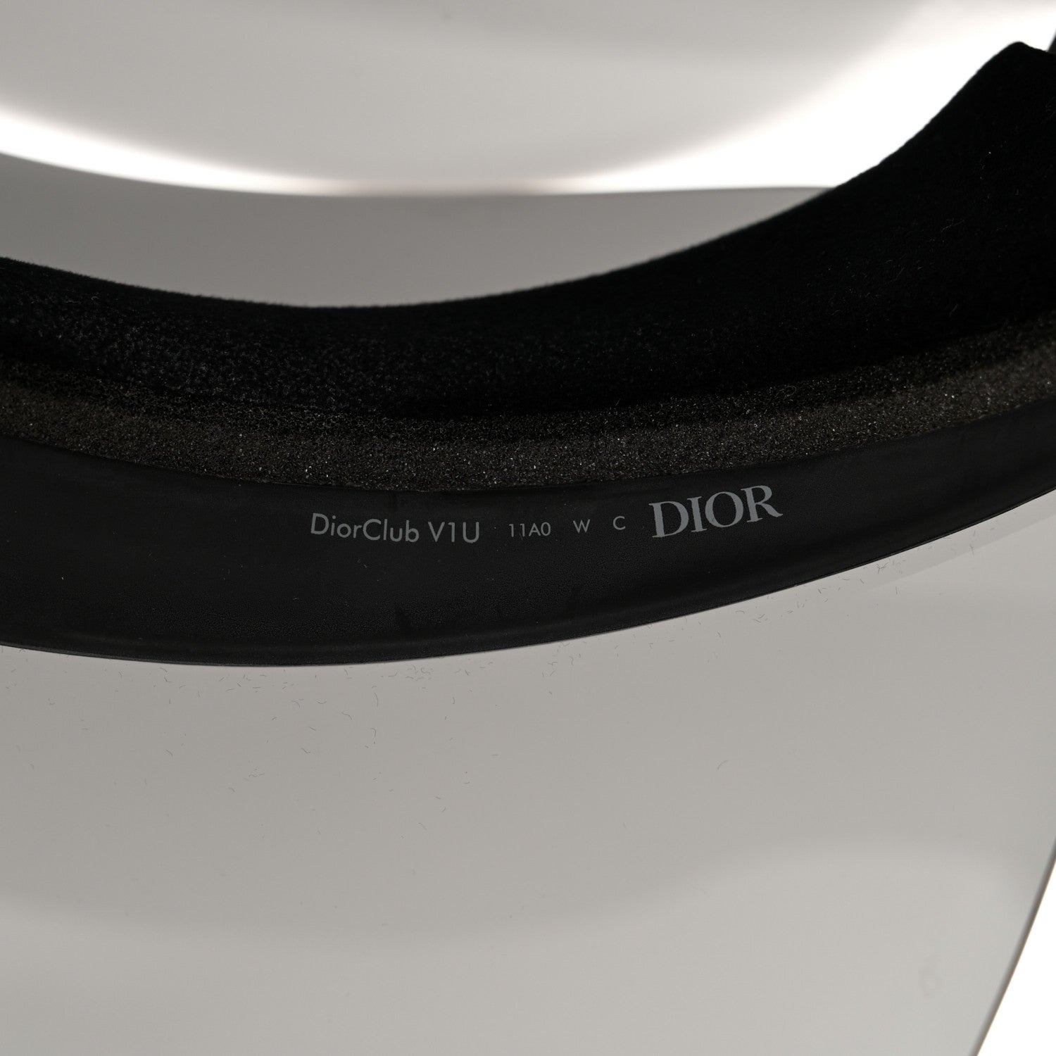 Christian Dior Mirrored DiorClubV1U Sun Visor Black 8 of 11
