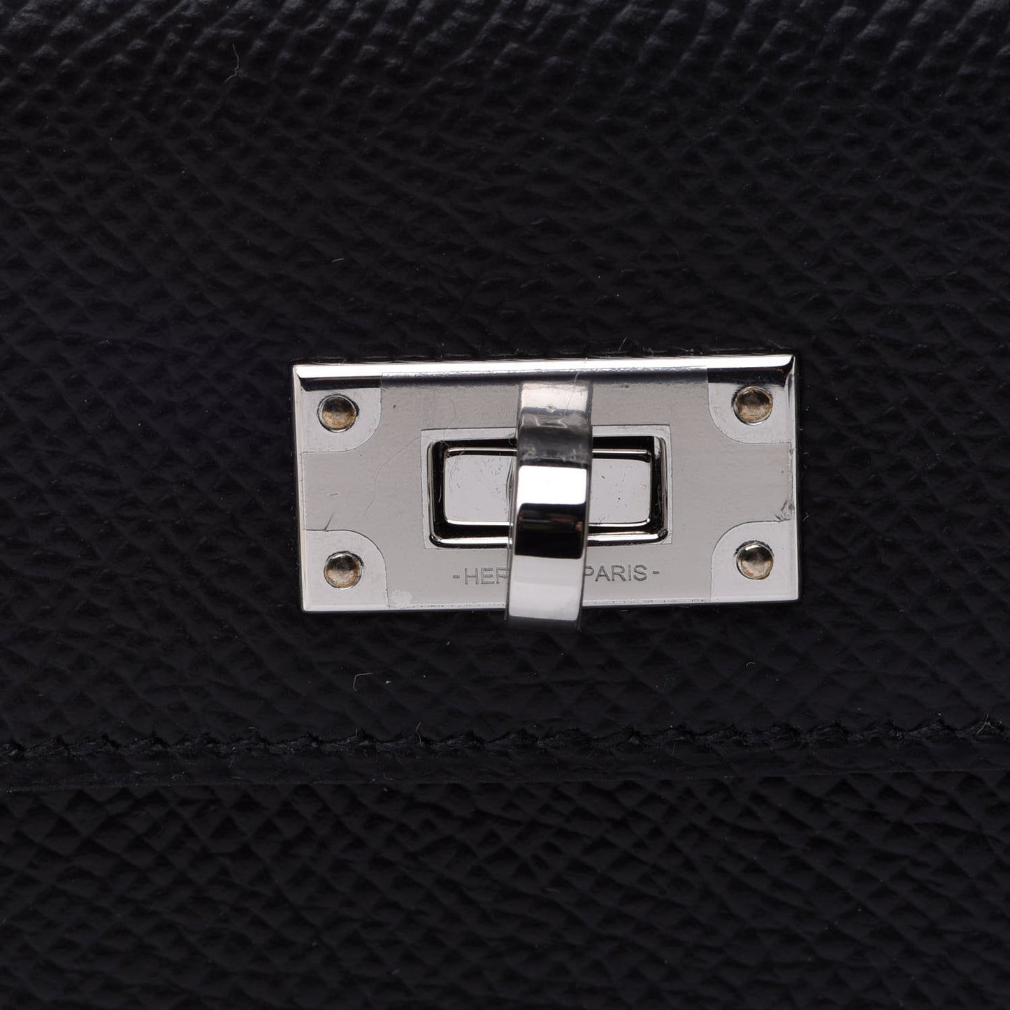 Epsom Kelly Pocket Compact Wallet Black
