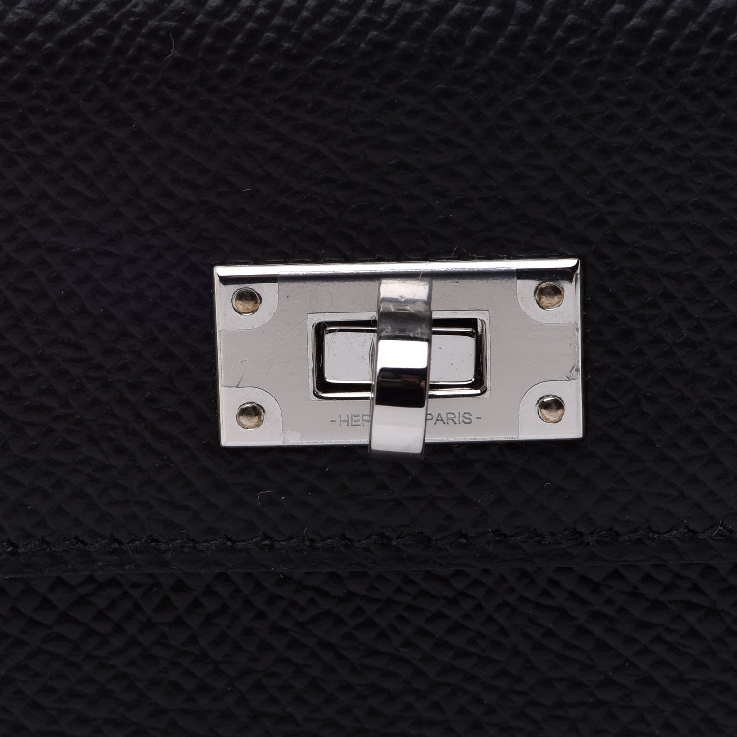 Hermes Epsom Kelly Pocket Compact Wallet Black 10 of 11