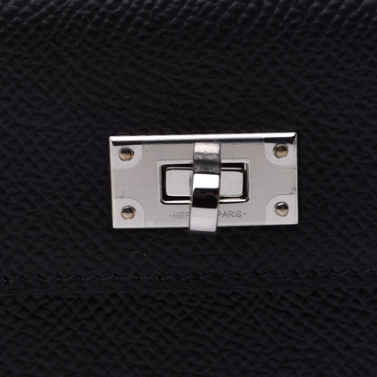 Hermes Epsom Kelly Pocket Compact Wallet Black 10 of 11