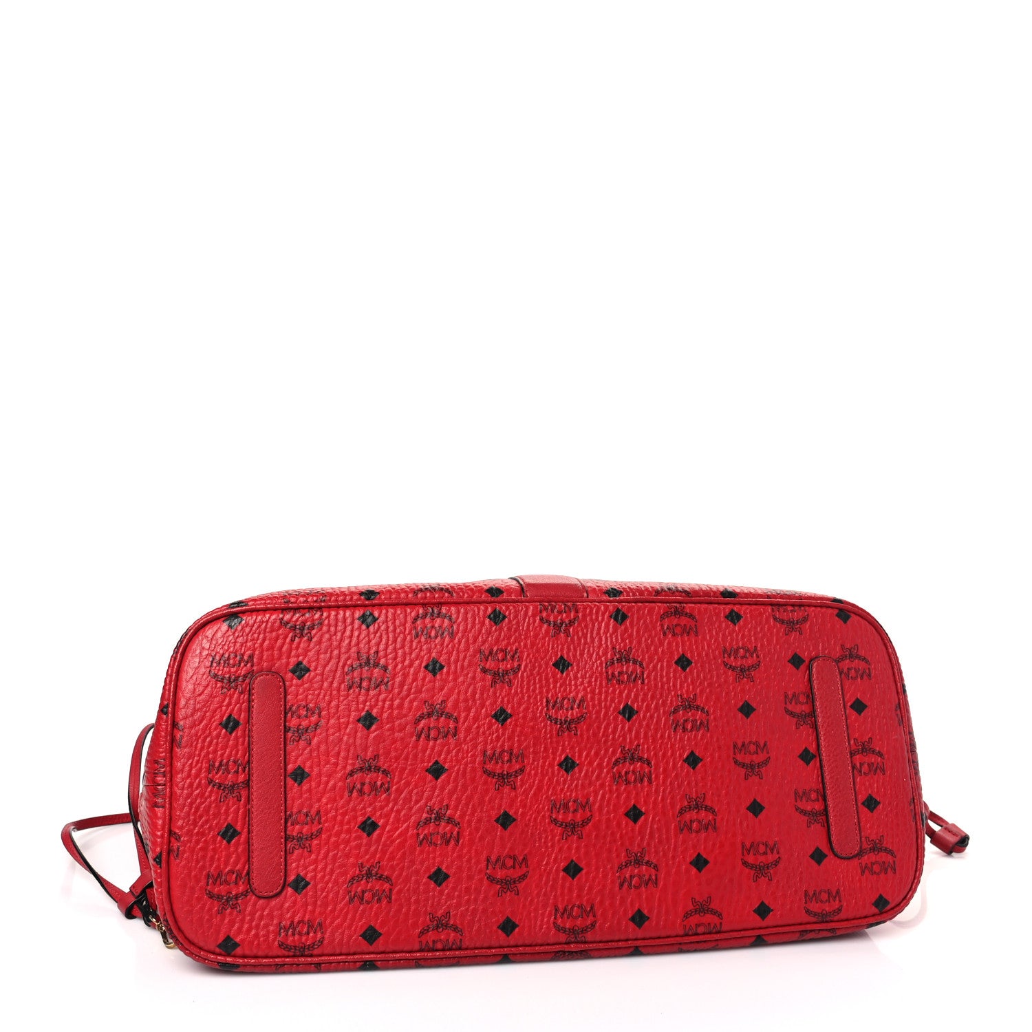 MCM Visetos Large Liz Reversible Shopper Tote Ruby Red 5 of 15