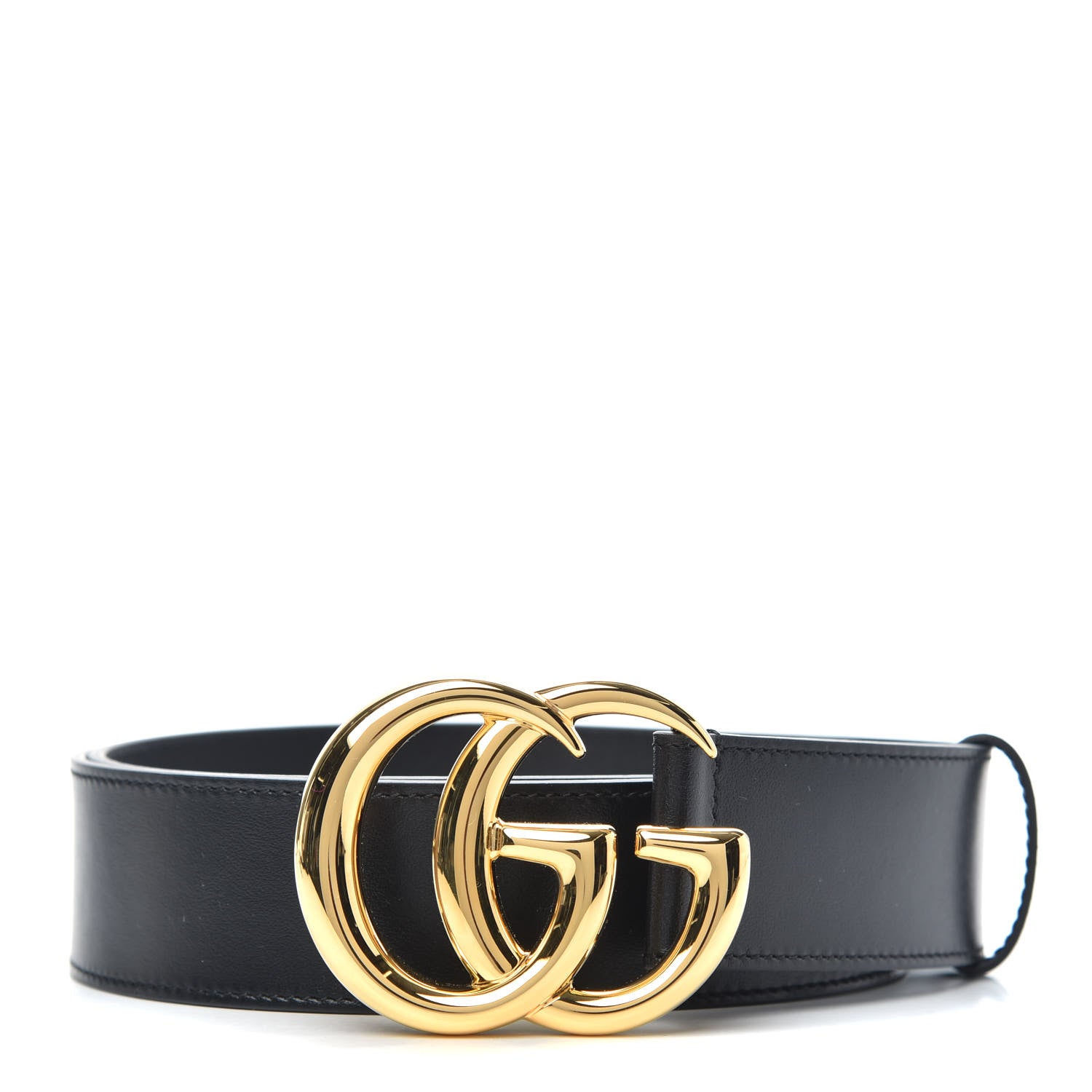 Gucci Plutone Calfskin Double G 40mm Belt 85 34 Black 1 of 4