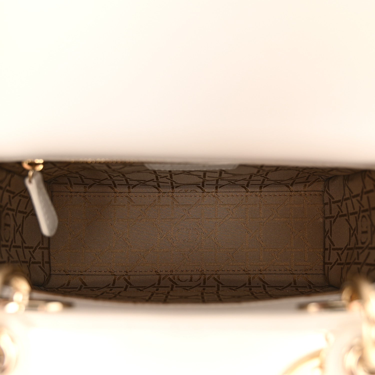 Christian Dior Lambskin Cannage Small My ABCDior Lady Dior White 5 of 11