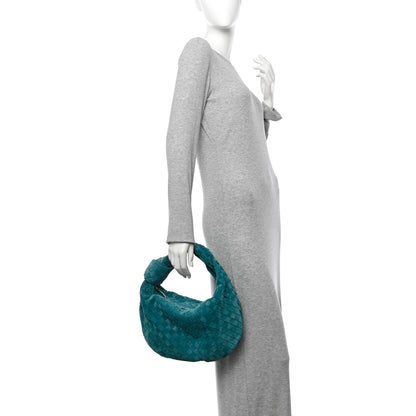 Bottega Veneta Suede Calfskin Intrecciato Teen Jodie Hobo Scuba 2 of 10