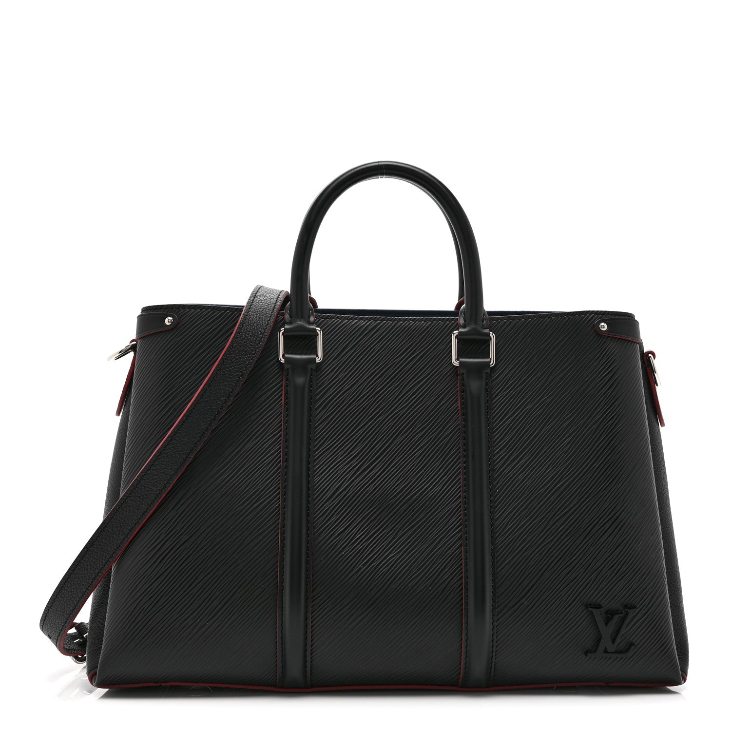 Louis Vuitton Epi Soufflot MM NM Black 1 of 10