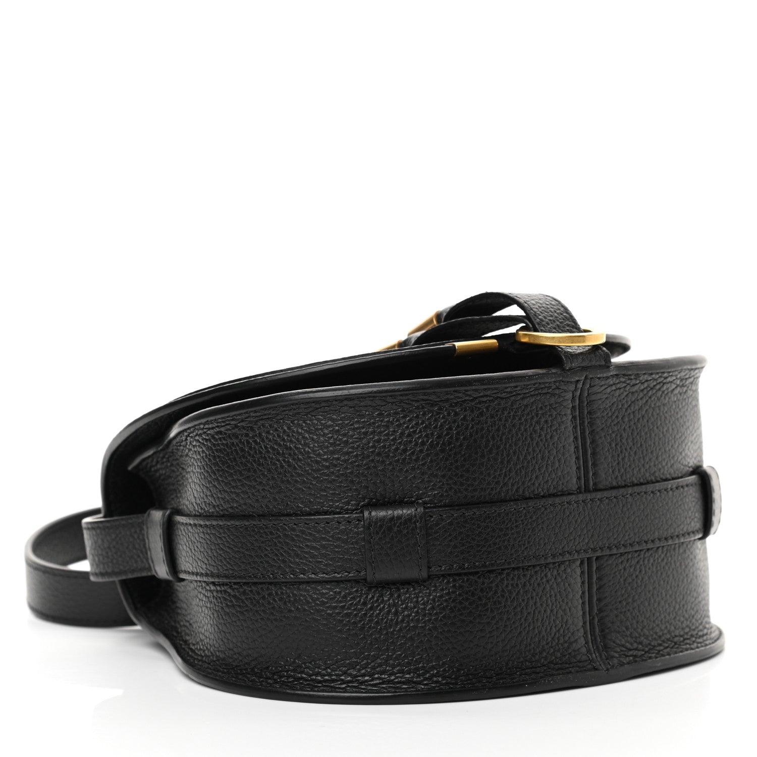 Chloe Calfskin Mini Marcie Round Crossbody Bag Black 4 of 11