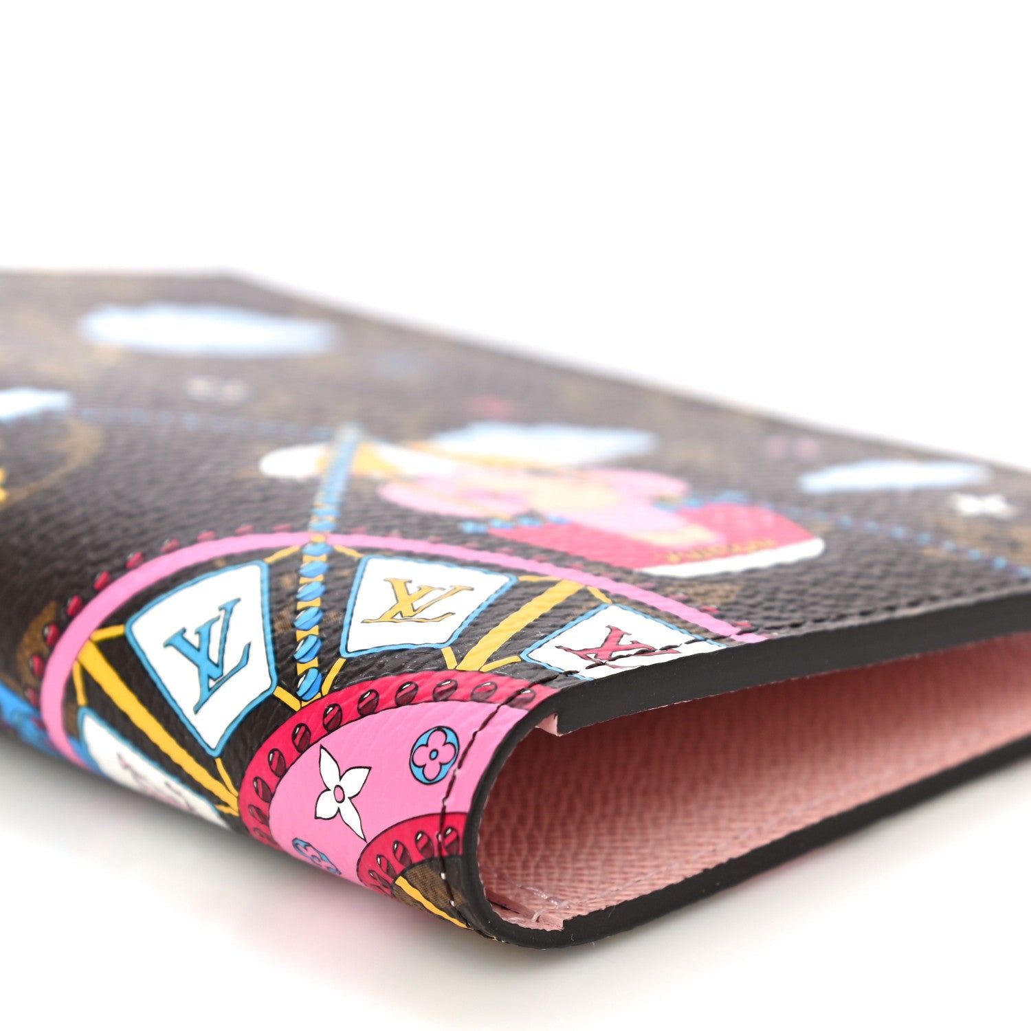 Louis Vuitton Monogram 2020 Christmas Animation Big Wheel Passport Cover Rose Ballerine 8 of 10