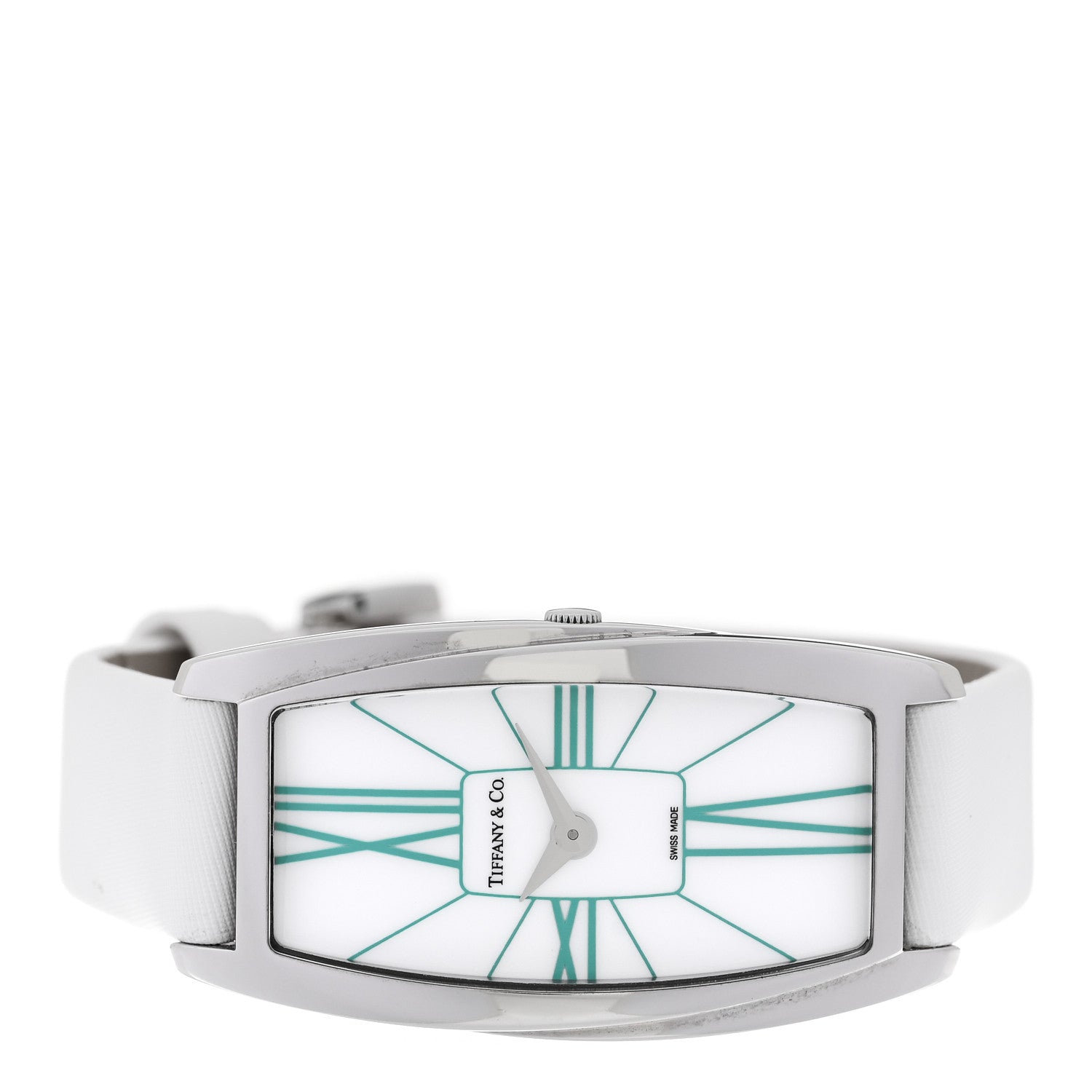 Tiffany Stainless Steel Satin 22mm Gemea Quartz Watch White 2 of 7