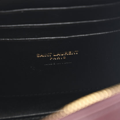 Saint Laurent Lambskin Quilted Mini Camera Bag Hot Wine 6 of 11