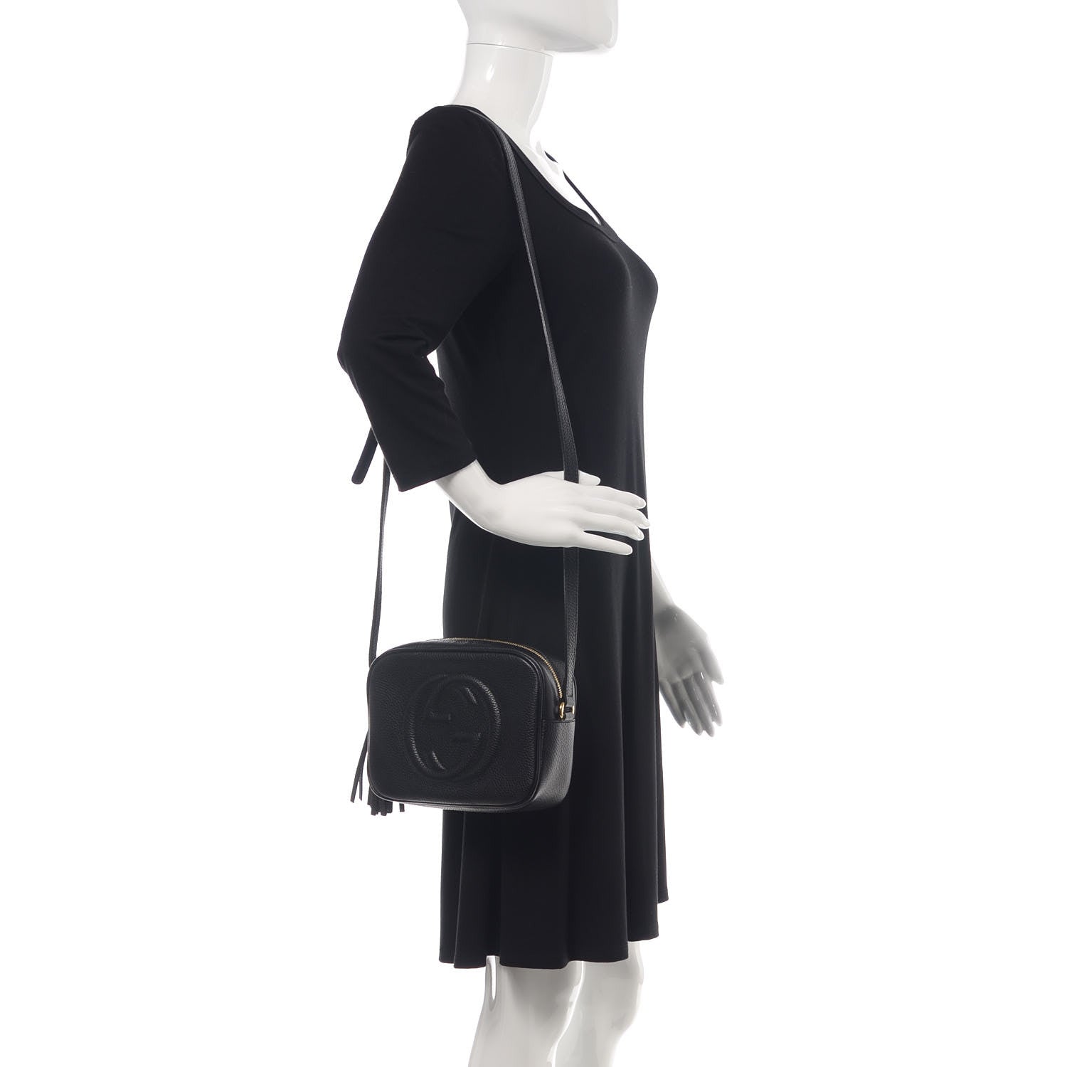 Gucci Pebbled Calfskin Small Soho Disco Bag Black 2 of 9