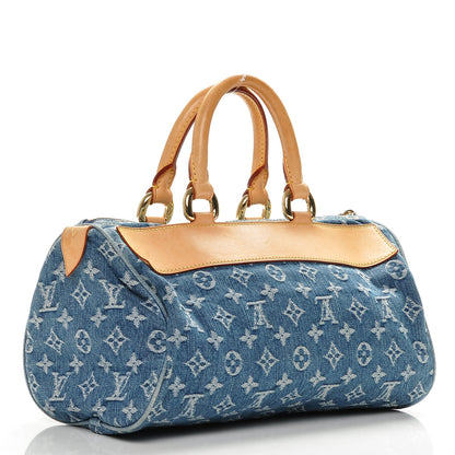 Louis Vuitton Monogram Denim Neo Speedy Blue 3 of 7