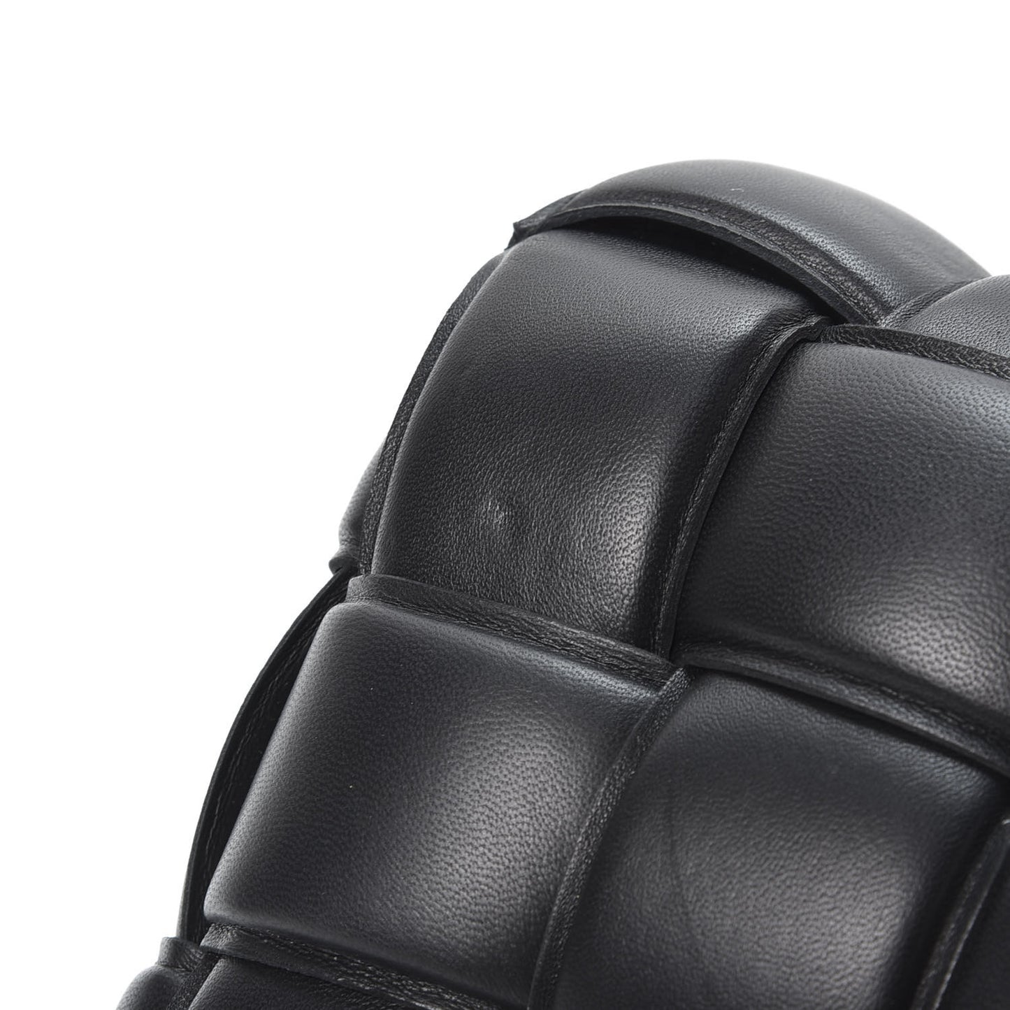 Nappa Maxi Intreccio Padded Cassette Crossbody Bag Black